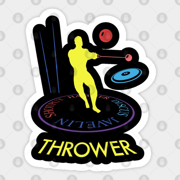 THROWER tee - Javelin, Discus, Shotput Sticker by GeekGiftGallery